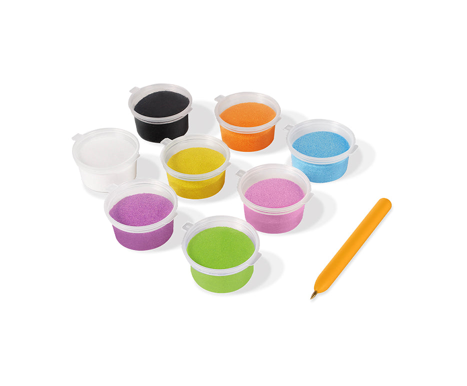 JOVI Play&Fun set pictură cu nisip Monsters 12 buc