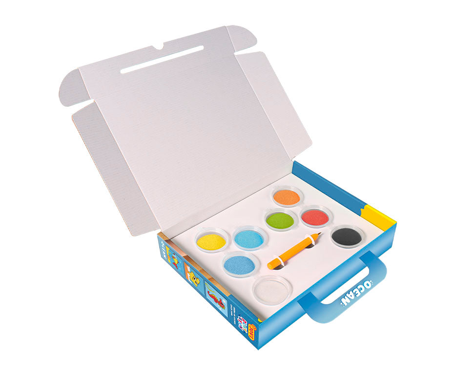 JOVI Play&Fun set de pictură cu nisip Ocean 12 buc