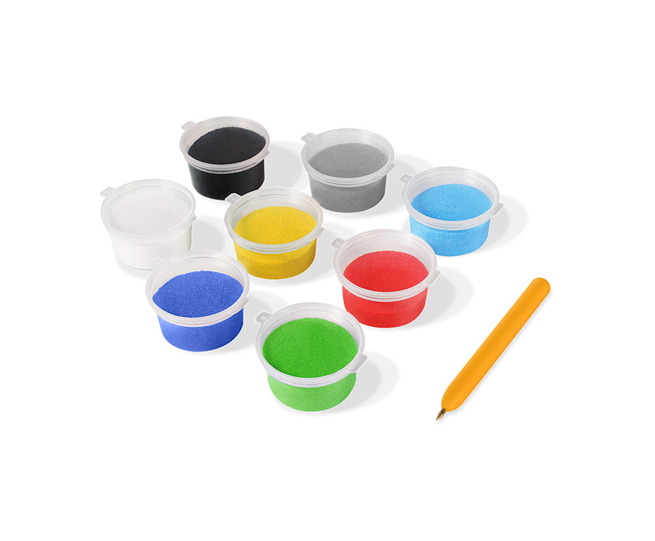 JOVI Play&Fun set pentru pictură cu nisip Transport 12 buc