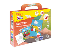 JOVI Play&Fun set pentru pictură cu nisip Transport 12 buc