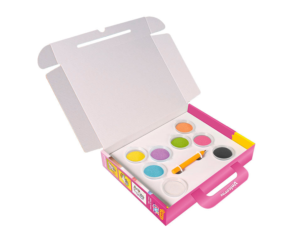 Set pentru pictură cu nisip JOVI Play&Fun Unicorns - 12 buc