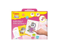 Set pentru pictură cu nisip JOVI Play&Fun Unicorns - 12 buc