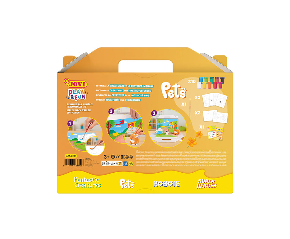 Set de pictură cu tempera guașă JOVI Play & Fun 17 piese