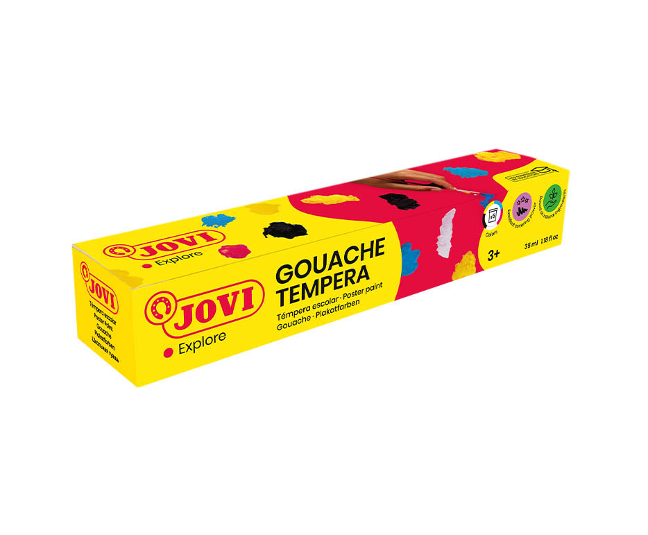 Culori tempera Jovi Premium 5 x 35 ml cu pensulă