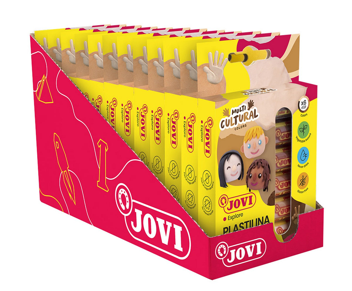 JOVI plastilină naturală nuanțe de piele 6 x 15 g