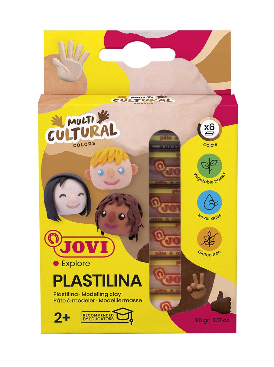 JOVI plastilină naturală nuanțe de piele 6 x 15 g