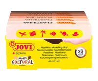 Plastilină naturală JOVI nuanțe de piele 6 x 50 g