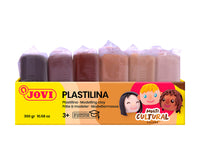 Plastilină naturală JOVI nuanțe de piele 6 x 50 g
