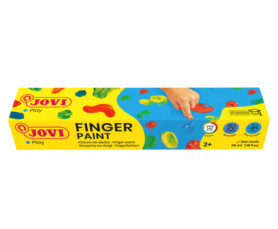 Culori pentru pictat cu degetele JOVI 5 x 35 ml