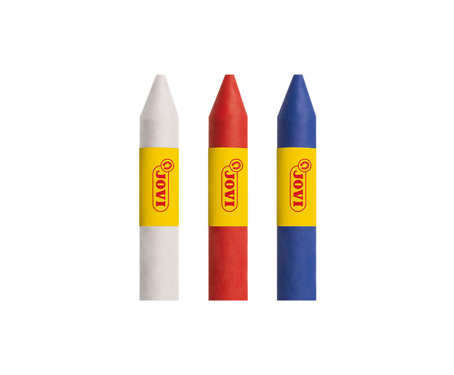 JOVI set culori pentru pictură pe față tip baton 3 x 5,6 g - alb, roșu și albastru