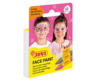 Set vopsele pentru față tip baton JOVI 3 x 5,6 g - roz, argintiu și alb
