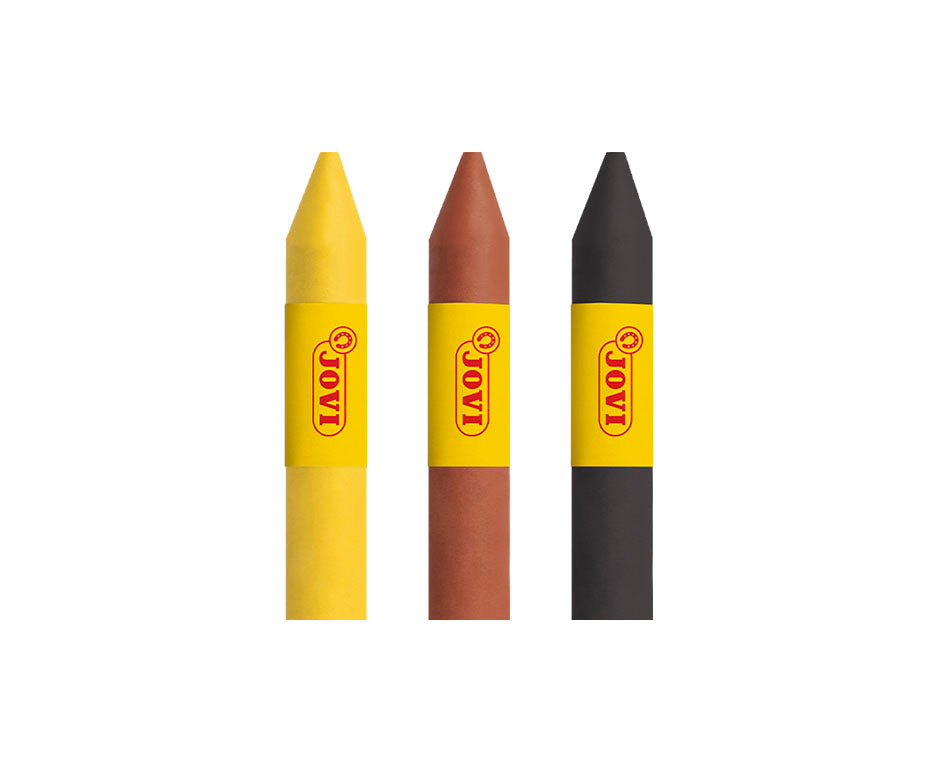 JOVI set culori pentru pictură pe față tip baton 3 x 5,6 g - galben, maro, negru