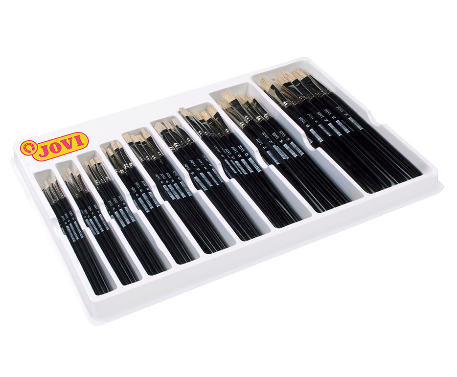 JOVI set de pensule plate pentru școală 108 buc