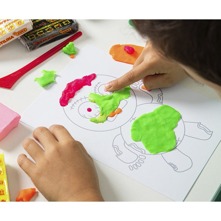 jovi set crazy monsters pictura cu plastilina ro jov263cm