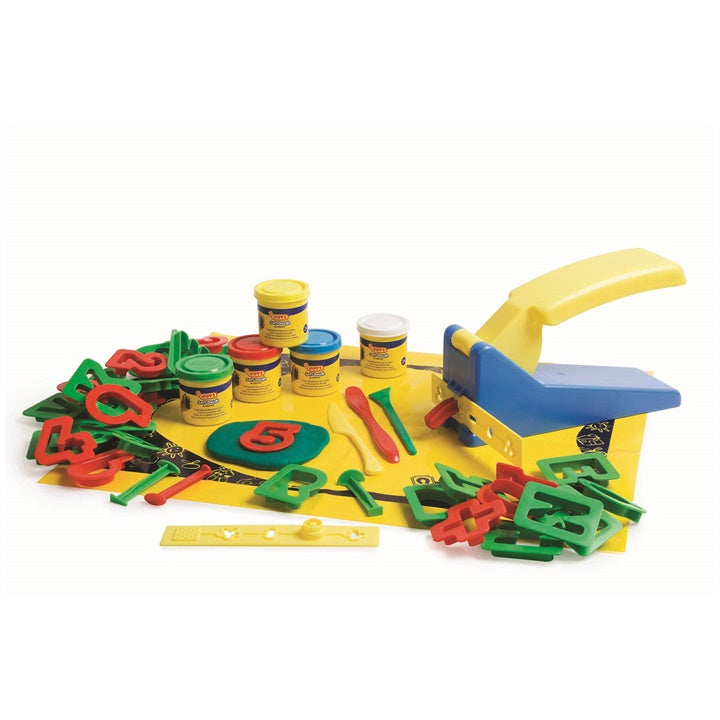 jovi set de plastilina si unelte in cutie alphabet ro jov474