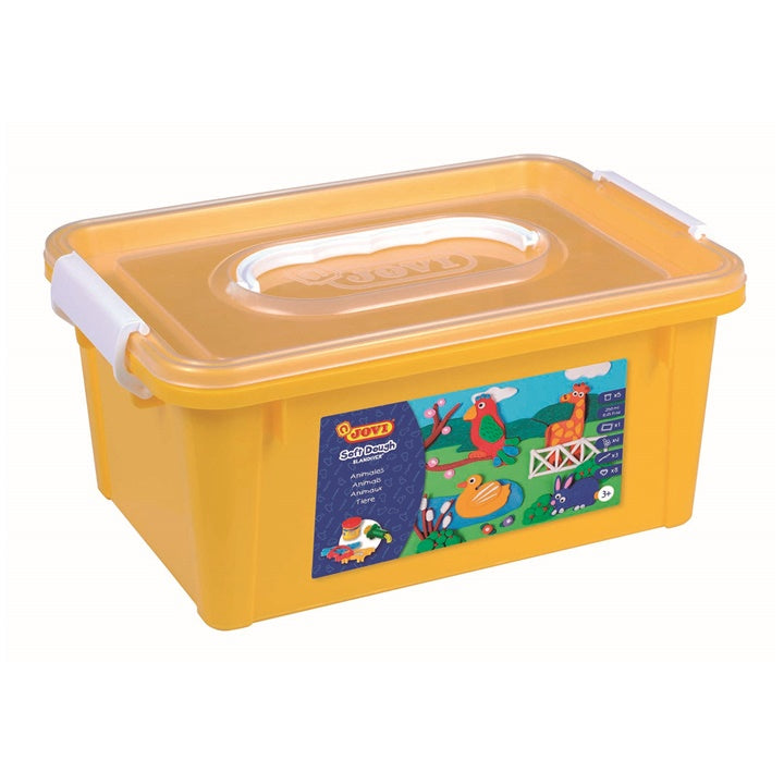 jovi set de plastilina si unelte in geanta animale ro jov475