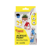 jovi set de vopsea acrilica 6x35 ml pensula ro jov670