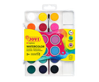 Acuarele JOVI pastile 22 mm - 18 buc cu pensulă