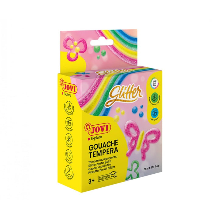 jovi vopsele tempera cu sclipici 4x35 ml ro jov518