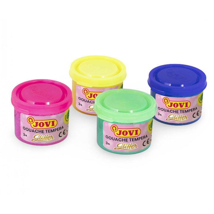 jovi vopsele tempera cu sclipici 4x35 ml ro jov518