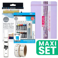 jurnal de arta set de pictura 21 x 14 8 cm acuarela violet pastel ro wqx21148akvpf