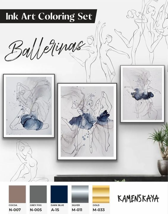 kamenskaya balerine set de cerneala ro kmnballerinas