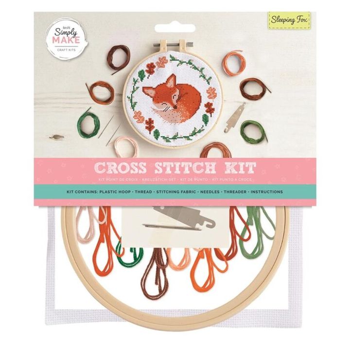 kit creativ de broderie vulpea adormita ro dpcdsm 106194