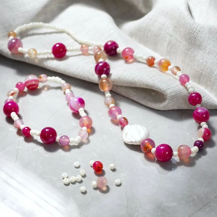 kit creativ pentru confectionarea bijuteriilor pink mix ro cch977791