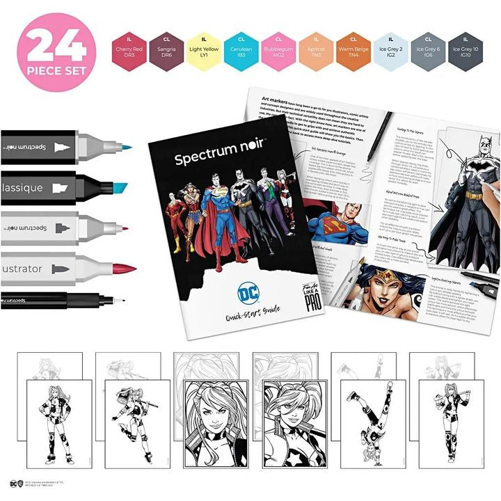 kit de arta ilustrativa harley quinn ro cch981005
