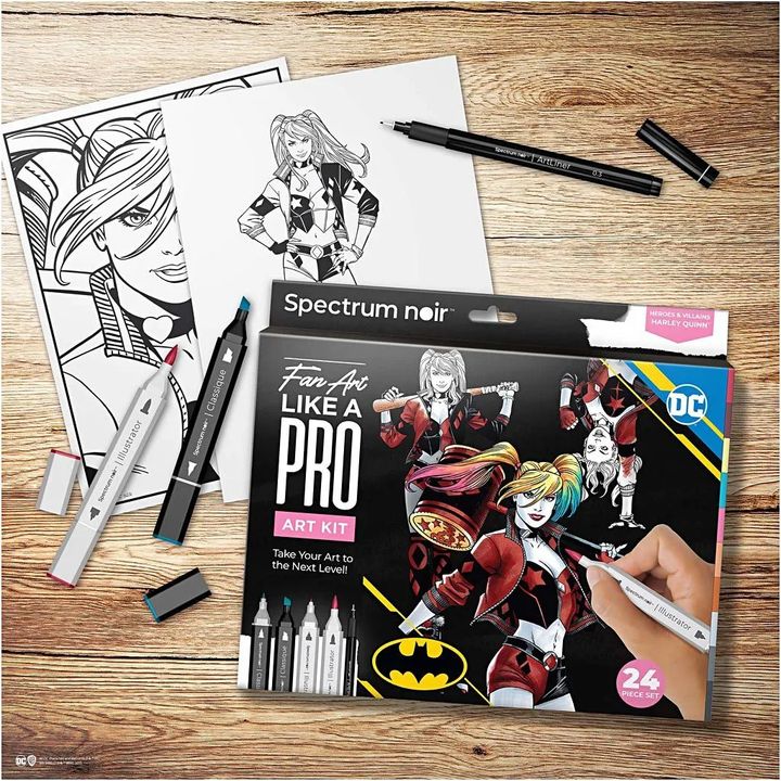 kit de arta ilustrativa harley quinn ro cch981005