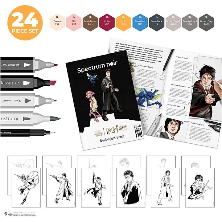 kit de arta ilustrativa harry potter ro cch981006