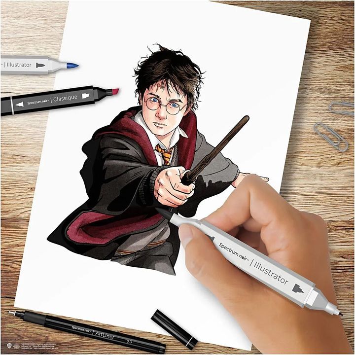kit de arta ilustrativa harry potter ro cch981006