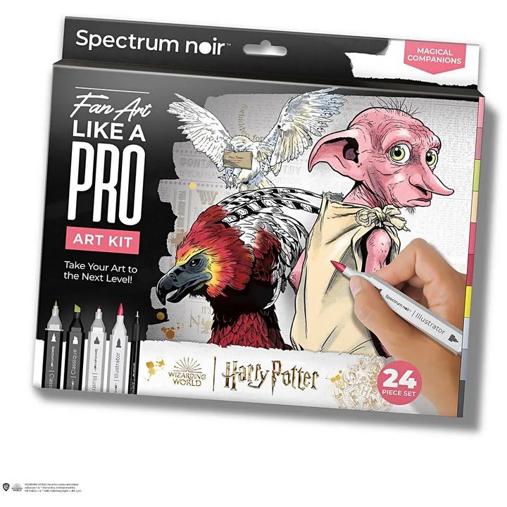 kit de arta ilustrativa harry potter magical companions ro cch981007