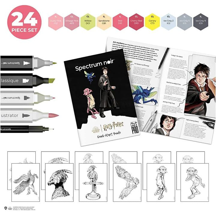 kit de arta ilustrativa harry potter magical companions ro cch981007