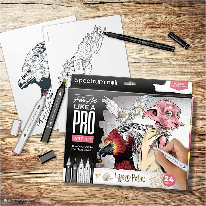 kit de arta ilustrativa harry potter magical companions ro cch981007