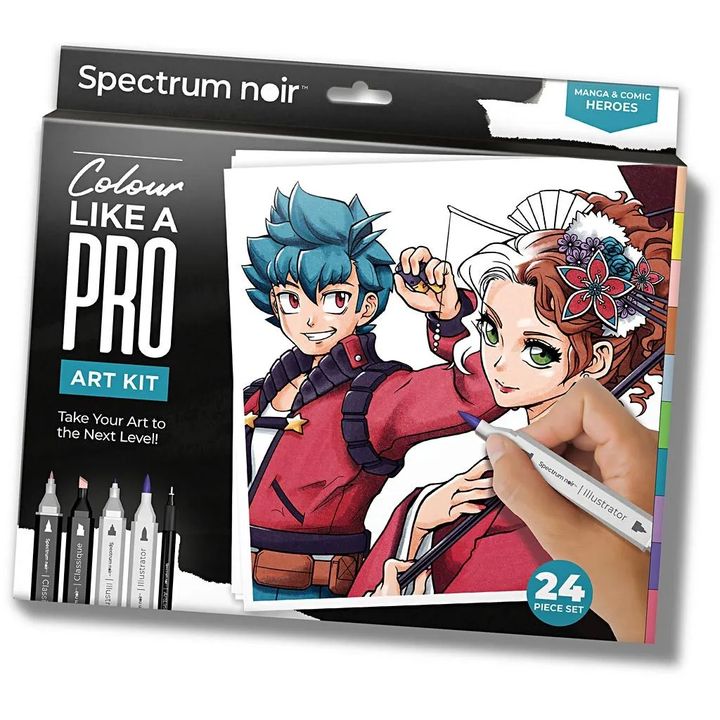 kit de arta ilustrativa manga a comic heroes ro cch981010