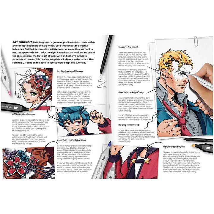 kit de arta ilustrativa manga a comic heroes ro cch981010