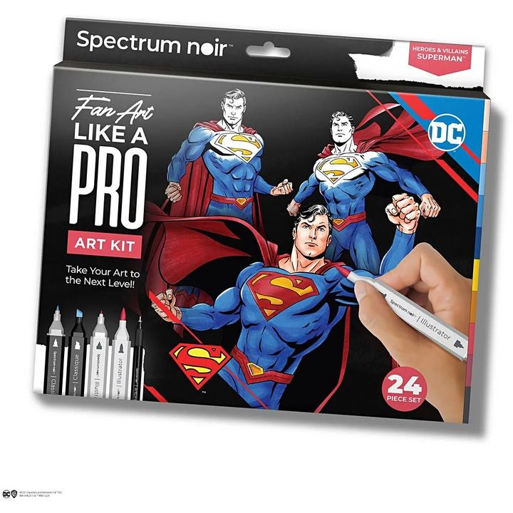 kit de arta ilustrativa superman ro cch981001