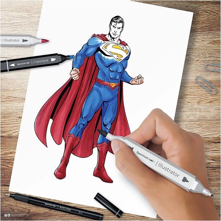 kit de arta ilustrativa superman ro cch981001