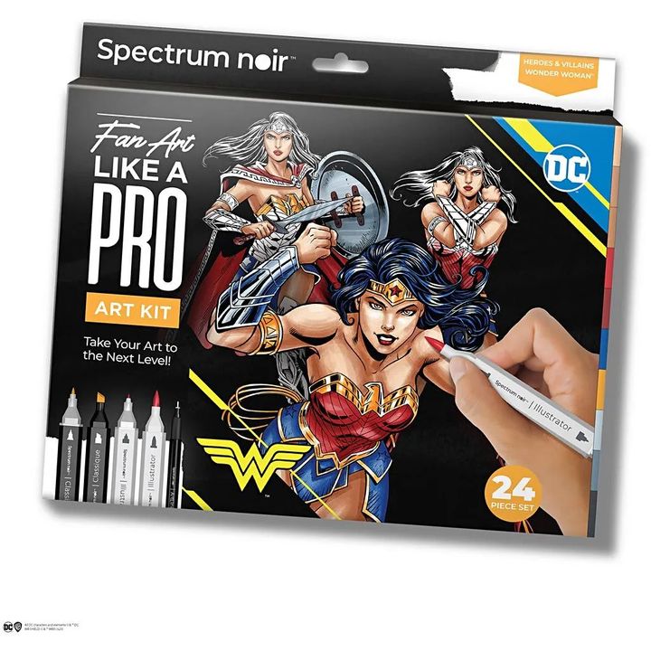 kit de arta ilustrativa wonder woman ro cch981002