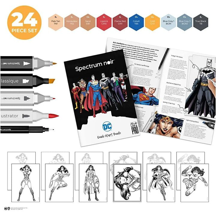kit de arta ilustrativa wonder woman ro cch981002