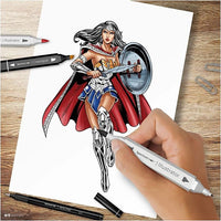 kit de arta ilustrativa wonder woman ro cch981002