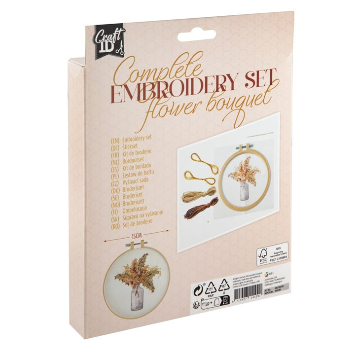 kit de broderie vaza cu flori ro rmscr1735ge