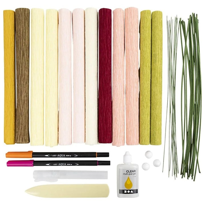 kit de flori din hartie creponata ro cch97089