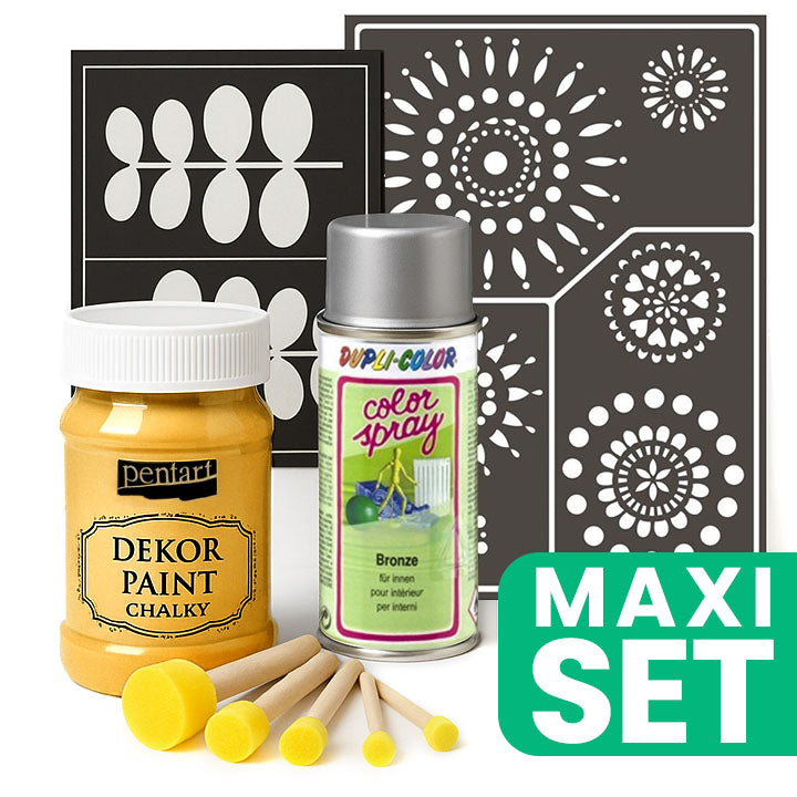 kit pentru renovarea mobilei cu vopsea spray argintie mandarin ro wqx100renman