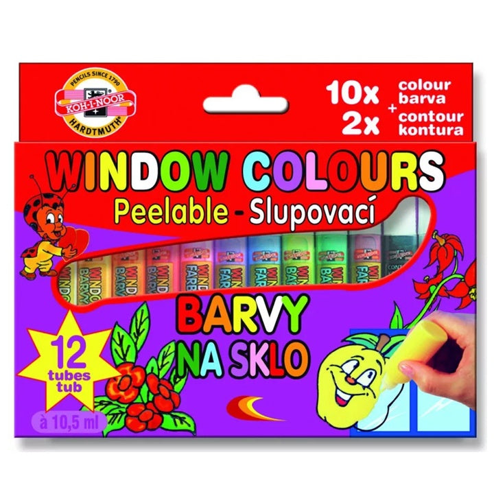 koh i noor 12x10 ml set de vopsele decojibile pe sticla ro khn9739012003ks
