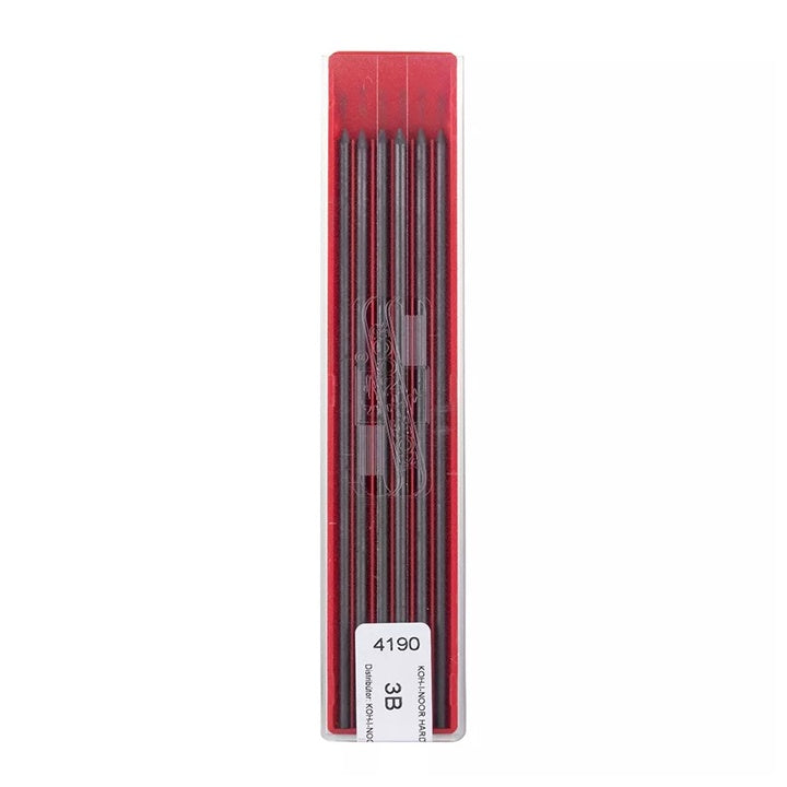 koh i noor 2 5 mm 3b creioane grafit set de 6 ro khn419003b038pk