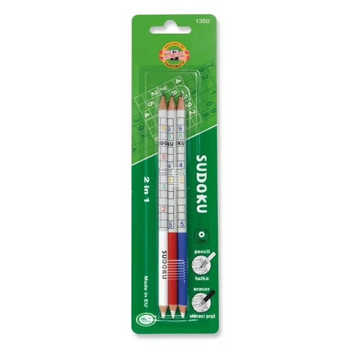 koh i noor sudoku creioane grafit 3 buc cu radiera ro khn1350003001bl