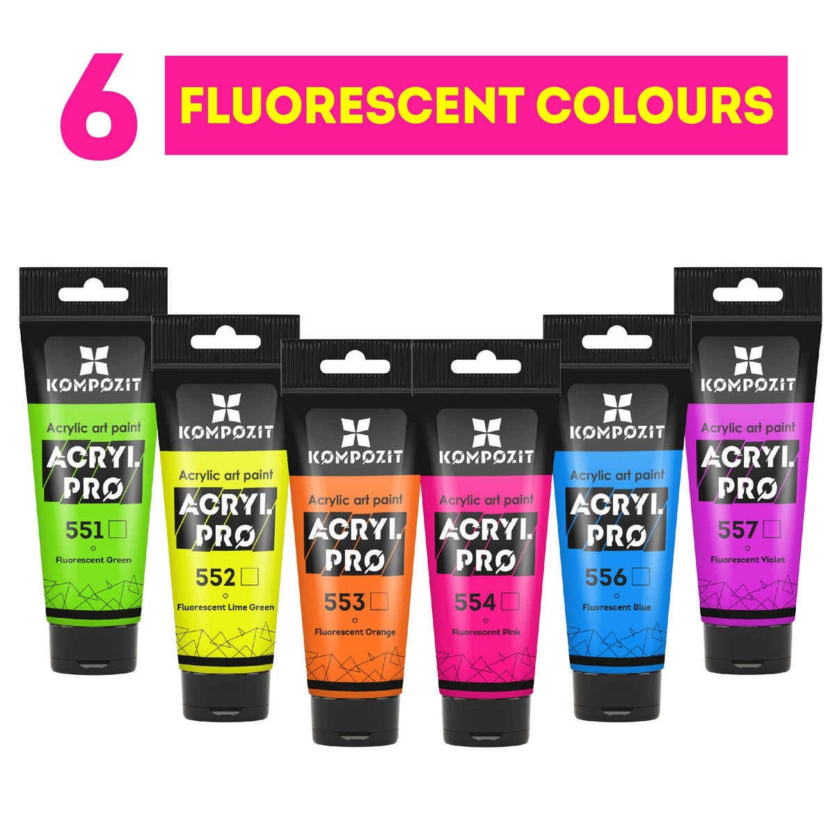 Vopsea acrilică fluorescentă ACRYL PRO ART Kompozit 75 ml