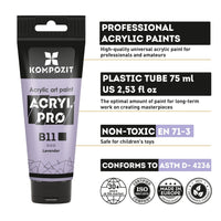 Vopsea acrilică Pastel ACRYL PRO ART Kompozit 75 ml